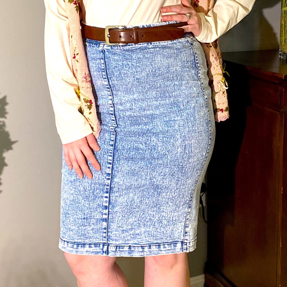 80s Acid Washed Skirt